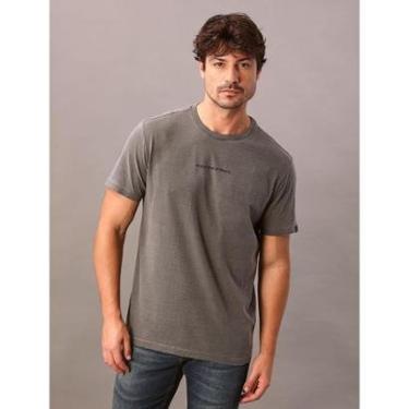 Imagem de Camiseta Manga Curta Calvin Klein Jeans Masculino Enjoy The Present - Havana-Masculino