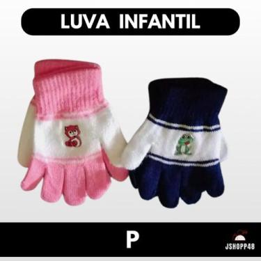 Imagem de Kit 3 Pares Luvas Infantil P M G Menina e Menino Elástica Confortável 
