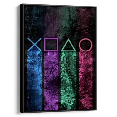 Imagem de Quadro Gamer - Comandos da Jogatina - Mioquadros, 160x100 cm, Preto