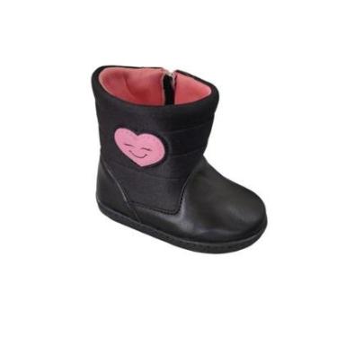 Imagem de Bota Infantil Menina Com Fecho em Zíper Casual Pe Com Pe 13231-Feminino