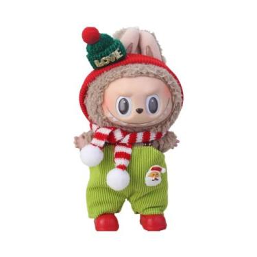 Imagem de Conjunto De Roupas Temáticas De Natal Para Boneca Labubu De 15/17cm Co