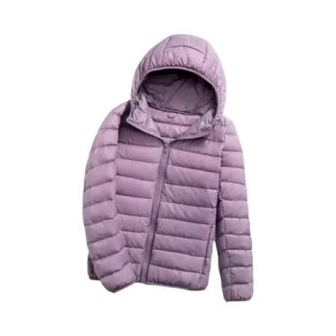 Imagem de Jaqueta Puffer Feminina plus Size Com Capuz, Leve E Quente, Casaco Cur