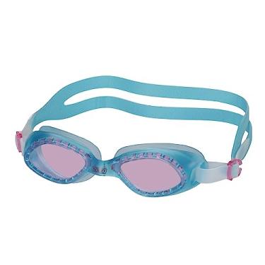 Imagem de Óculos de Natação, Speedo, Legend, Lentes Antifog com Proteção UV, Vedação P - Azul Claro/Rosa