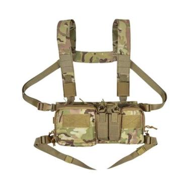 Imagem de Colete Tático Camuflado Multifuncional Com Bolsos Múltiplos Para Trein