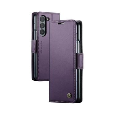 Imagem de Capa De Couro Estilo Empresarial Para Samsung Z Fold 7 6 5 5G, Carteir