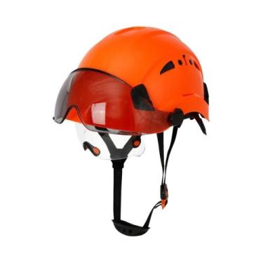 Imagem de Capacete De Segurança Para Engenheiros Com Viseira E Óculos Integrados