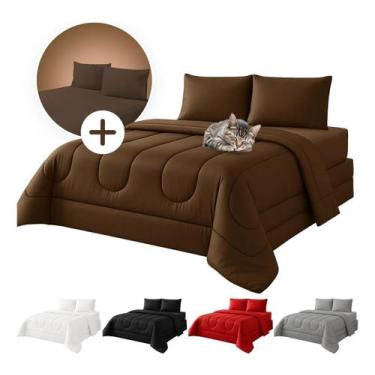 Imagem de Kit Edredom Queen Dubai Jogo De Lençol Queen 3 Peças - Tati Enxovais, 