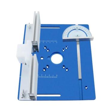 Imagem de Placa De Inserção De Alumínio Para Mesa De Tupia Com Guia De Esquadria