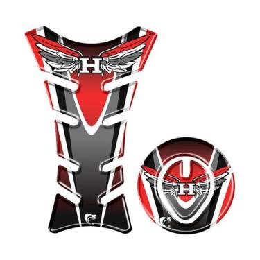 Imagem de Kit adesivo Protetor Tanque Moto HONDA ATE ANO 2016 azul - Cobra Motop