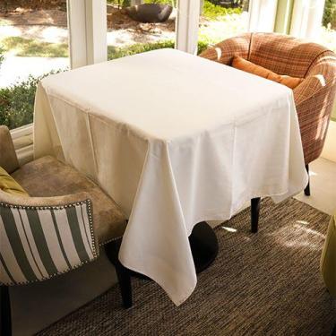 Imagem de Toalha de Mesa Isabelle Quadrada Off White - Algodão, 130x130cm - Atel