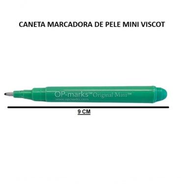 Imagem de Kit 05 - Caneta Marcadora De Pele Mini 9cm Ponta Fina Viscot