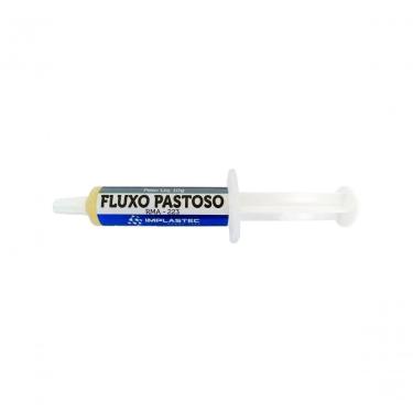 Imagem de Fluxo de Solda Pastoso Seringa 10g para Placas Eletrônicas com Aplicação Precisa Amarel...
