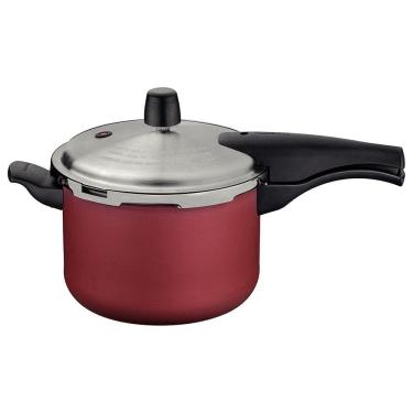 Imagem de Panela de Pressão Vancouver Effect em Alumínio com Revestimento Antiaderente 4,5L Vermelho