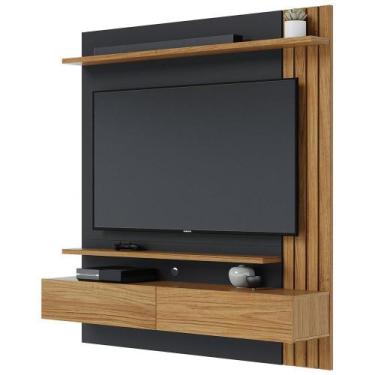 Imagem de Painel Para Tv 65 Pol Com Bancada Suspensa 150cm Will C04 Noce Milano 