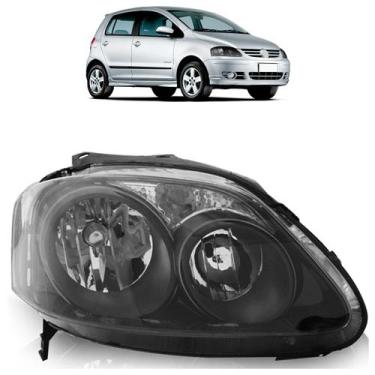 Imagem de Farol Dianteiro Fox Spacefox Crossfox 2008 A 2010 Máscara Negra - Auto