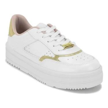 Imagem de Tênis feminino moleca 5782.316 glamour, Branco, 38