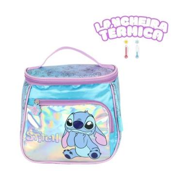 Imagem de Lancheira Térmica Stitch Disney Escolar Meninas Infantil - Luxcel, Azu