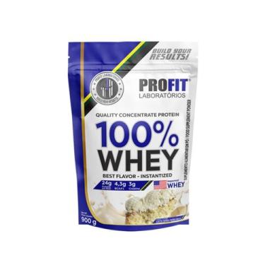 Imagem de 100% Whey Quality Concentrate Protein - 900g Refil Leite Nino - Profit