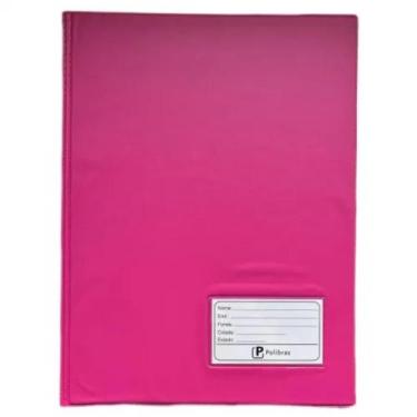 Imagem de Pasta Catálogo PVC Com Visor Polibras 10 Envelopes -rosa