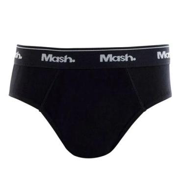 Imagem de Cueca Slip Infantil Algodão Mash - 193.01, Preto, GG