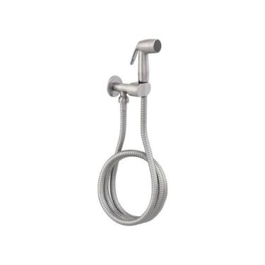 Imagem de Ducha higienica drop quente e fria em aço inox escovado dp8010