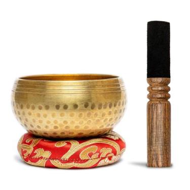 Imagem de Conjunto Singing Bowl Himalayan Healing Third Eye de 9 cm com Striker