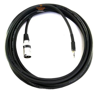 Imagem de Cabo de Áudio Blindado Canon XLR Macho P2 Estéreo 8 Metros