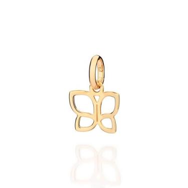Imagem de Pingente Borboleta Vazada Banhado a Ouro Rommanel 542992 Cor:Dourado, 
