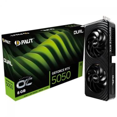 Imagem de Placa de Vídeo Palit NVIDIA GeForce RTX 5050 Dual OC, 8GB, GDDR6, DLSS