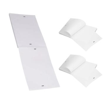 Imagem de Papel Termico A4 100 Folhas Kit 2 Uni Impressora Termica Bluetooth Advogado Processo Trabalho Arquivo Lista Nota