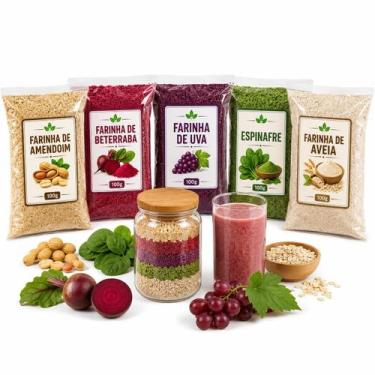 Imagem de Kit Longevidade Amendoim Beterraba Uva Espinafre e Farinha de Aveia Na