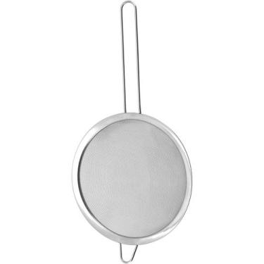Imagem de Peneira Nádia Home&Co 7x20x38cm INOX Prata para Cozinha Mantimentos e 