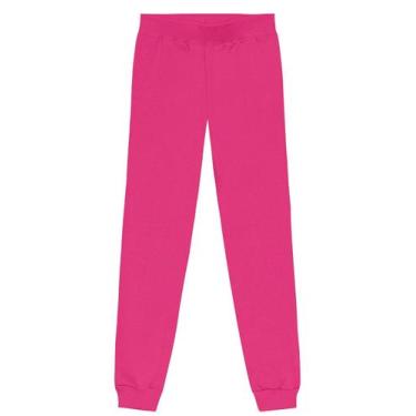 Imagem de Calça jogger infantil menina em moletom Brandili, 1, Rosa
