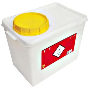 Imagem de Coletor Rígido Resíduos Quimioterápicos Descarpack 7l - unidade