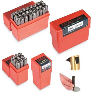 Imagem de Marcador Punção Alfanumérico 36 Pçs 4,0mm Letras E Números - Rocast