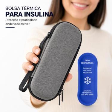 Imagem de Estojo Térmico Case Portátil 20x5 Impermeável Caneta Emagrecedora Insu