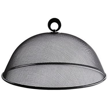 Imagem de Cobre alimentos metal telado 35cm protetor preto