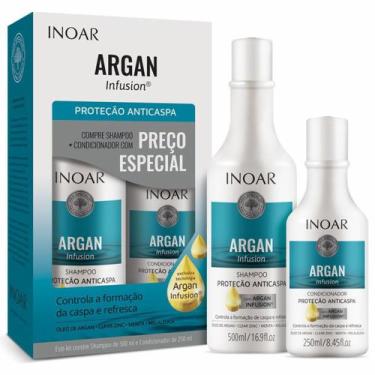 Imagem de Kit Tratamento Inoar Argan Infusion Shampoo+Condicionador Anticaspas