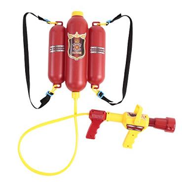 Imagem de Brinquedos Bombeiro Mochila De Borracha De Água Brinquedo Blaster Extintor com Bocal e Tanque Set Crianças Ao Ar Livre Água Brinquedo de Praia para Presentes Dos Miúdos
