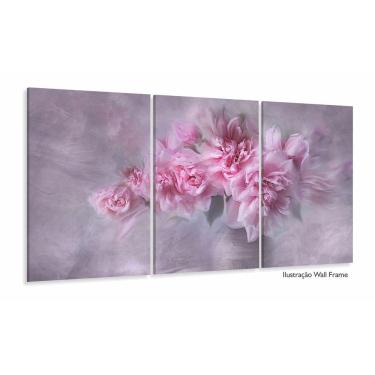 Imagem de Quadro Mosaico Para Sala Hall Rosas Flores-rosa Romance Flor