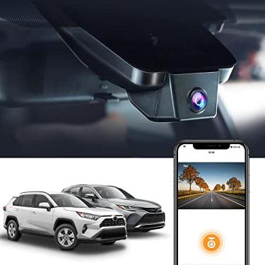 Imagem de Fitcamx 4K Câmera de Painel para Toyota RAV4 2021 2020 2019 LE Limited Premium XLE TRD Hybrid Prime XSE SE (Modelo A) Venza 2021-2023, OEM Estilo, UHD 2160P Vídeo Wi-Fi, Plug&Play, 64GB Cartão