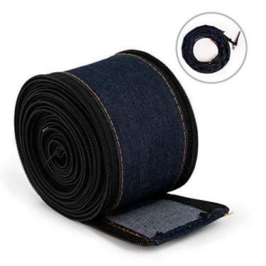 Imagem de YESWELDER TIG Capa de cabo de tocha de soldagem estilo jaqueta cowboy com zíper 7,6 metros (7,6 pés de comprimento)