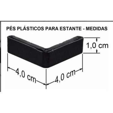 Imagem de Kit Com 12 Pés Plásticos  Para Estante Aço Armário Metálico - Artmetal