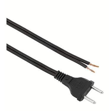 Imagem de Cabo Rabicho com Plug 2 pinos 1,5m 3A 250V 0,50mm² Preto Fio
