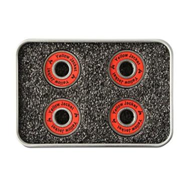 Imagem de Yellow Jacket Rolamentos de Scooter Premium, Patinete, 608, ABEC 11, vermelho Racer (pacote com 4)