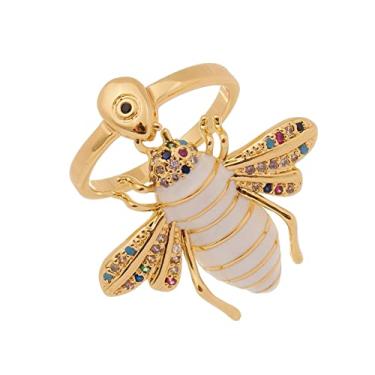 Imagem de Anel Bug Esmaltado Branco