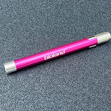 Imagem de Lanterna Clínica Profissional De Alumínio Rosa Bioland LT 200 LED Enfermagem Medicina