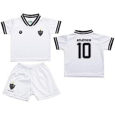 Imagem de Conjunto Bebê Atlético Mg Uniforme Branco - Torcida Baby