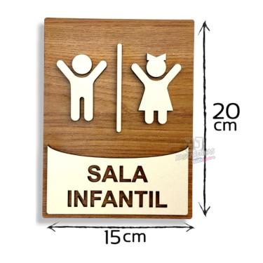 Imagem de Placa para sala de crianças brinquedos decorativa mdf 6mm