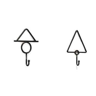 Imagem de KIZQYN Ganchos de casaco gancho de metal, cabide de pendurar na parede, gancho de parede gancho de parede, gancho de casaco de forma criativa, adequado para casacos, chapéus, bolsas, coleira para animais de estimação cabide montado na parede